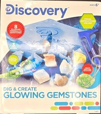 Discovery Dig  Create Glowing Gemstones Kit, 8 Minerals, 6 , 205101H