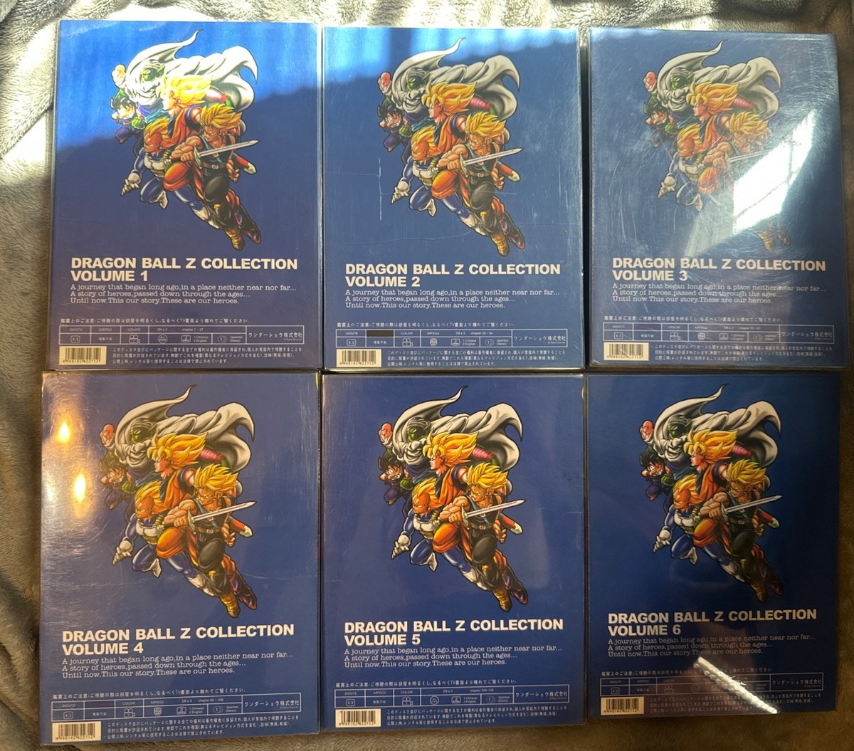 Very Rare Dragon Ball Z Blue Brick set! Volume 1-6 ! SPECIAL