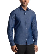 Tommy Hilfiger Mens Flex Button Down Dress Shirt