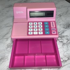 Learning Resources Pretend  Play Calculator Cash Register Pink INCOMPLETE SET