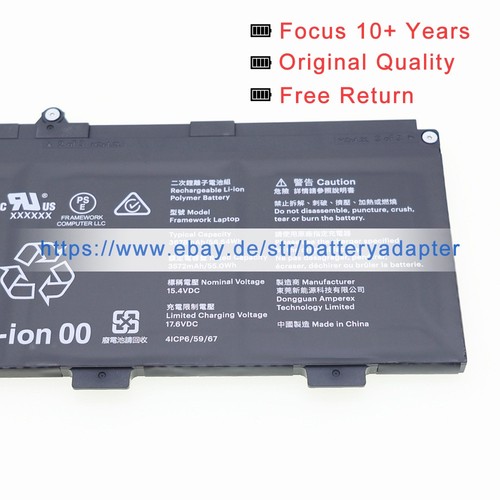 Original neu FRANBBAT8 FRANBBATO1 Akku batterie für Framework Laptop 13 3572mAh - 第 5/6 張圖片