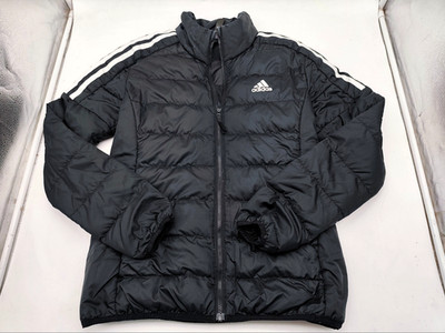 Adidas Daunenjacke Schwarz 3 Streifen Puffer Jacket Winterjacke S