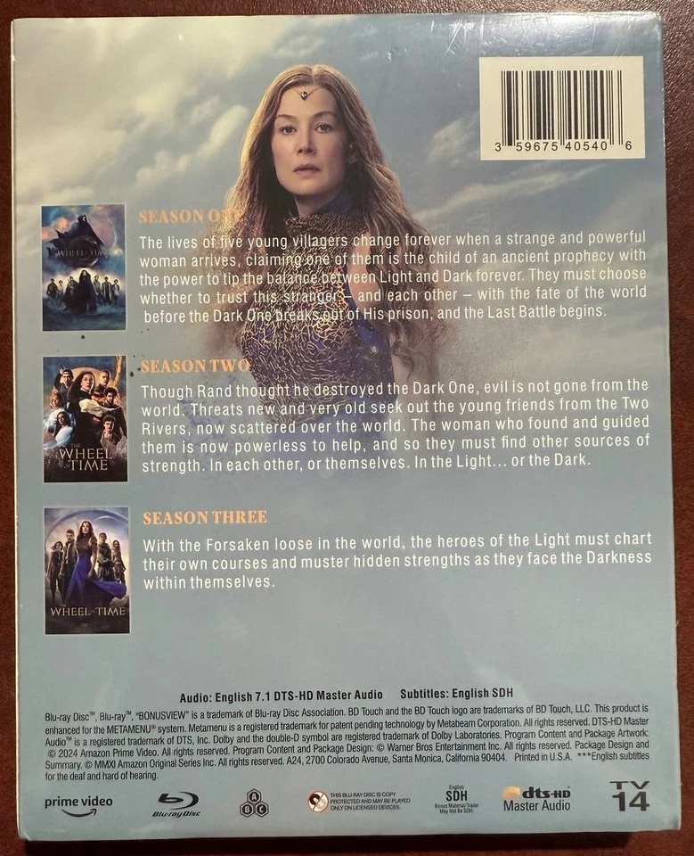 Wheel of Time: The Complete Series, Seasons 1-3 (Blu-Ray, 6-Disc, Box-Set) Foto 2 de 2