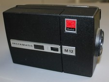 Vintage Kodak M12 Instamatic Movie Camera untested, very clean. free ship USA.