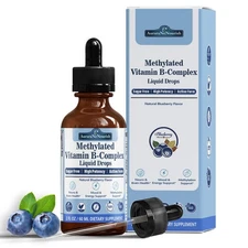 Methylated B Complex Liquid Drops, Complete Methyl B Complex Multivitamin w. ...