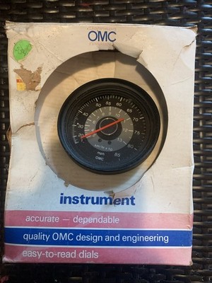 OMC Johnson Evinrude 123448 1 / 175475 Speedometer Kit 85 MPH Instrument NOS