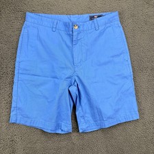 Vineyard Vines Mens Club Shorts Size 33 Blue Cotton Casual Flat Front