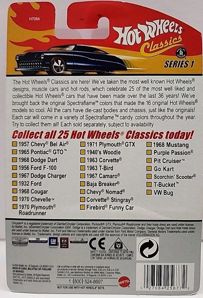 Hot Wheels 2005 Classics Series 1, 1968 Mustang.  #19 Of 25. - Image 2 of 2