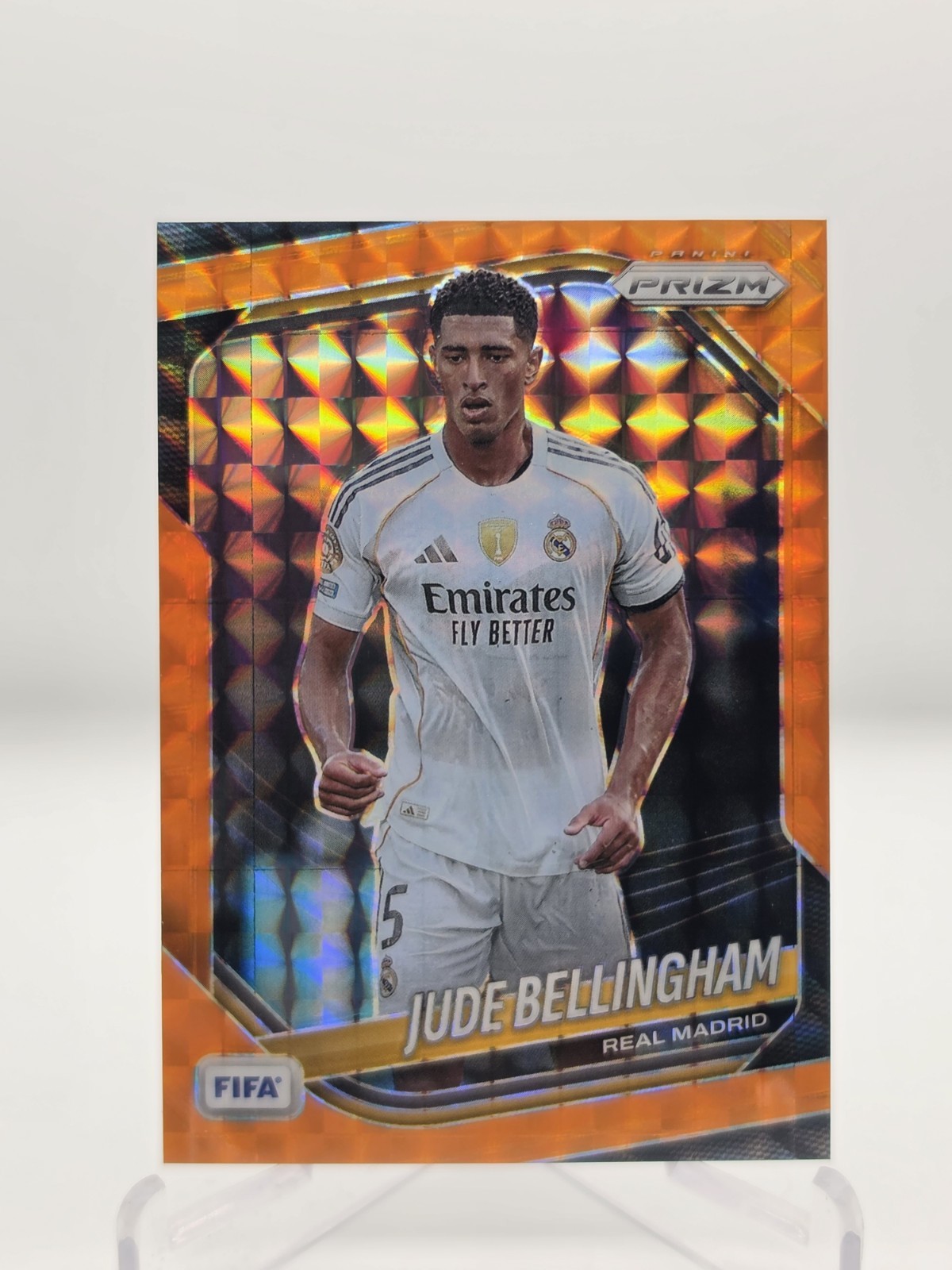 2025-26 Panini Prizm FIFA Jude Bellingham Orange Refractor /299 view 1