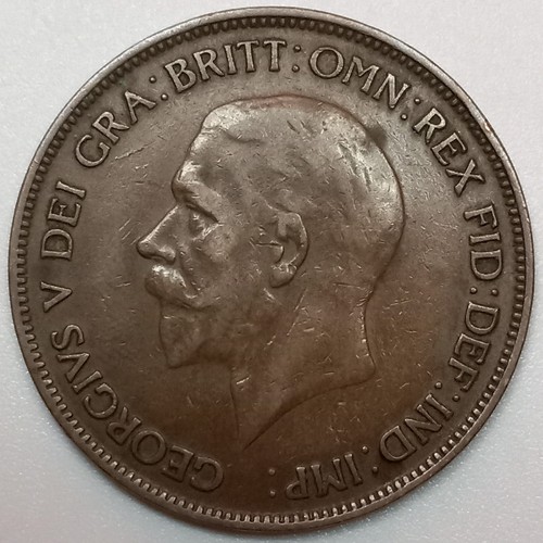 1932 UK Great Britain 1 Penny (Lot#5) - Picture 2 of 2