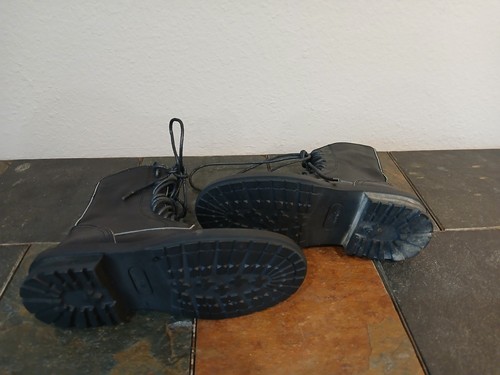 Ann Demeulemeester Boots Womens 5 (35) Black Lace Up Low Calf Italy FAST SHIPPIN - Picture 11 of 19