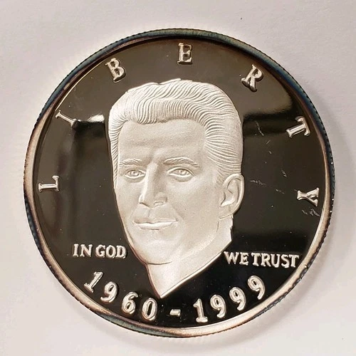 1 oz .999 Silver Round PROOF - JFK Jr John Kennedy Jr - New York Mint - Q3040.a