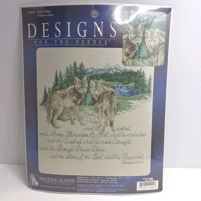 Leisure Arts Praying Hands Collection 114921 Every Valley Wolf Scene