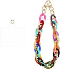 Vin Beauty Phone Wrist Strap Acrylic Charms Detachable Phone... 