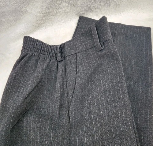 EUC Johnnie Lene Pinstripe Boys Formal Dresswear Vest Set Dk Gray Red Size 8 - Picture 8 of 12