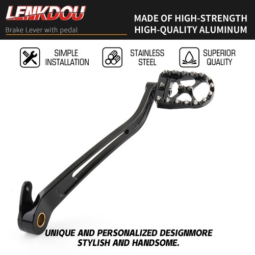 MX Brake Arm Lever Pedal For Harley Softail Street Bob FXBB FXBBS Low Rider 18+ - Picture 2 of 10