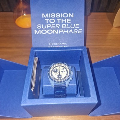 Swatch x Omega Mission to the Super Blue Moonphase SO33N700