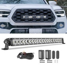 20 Led Light Bar Behind Grille For 20-24 Dodge Ram 2500 3500 Front Mount Wire 20 Led Light Bar Behind Grille For 20-24 Dodge Ram 2500 3500 Front Mount Wire