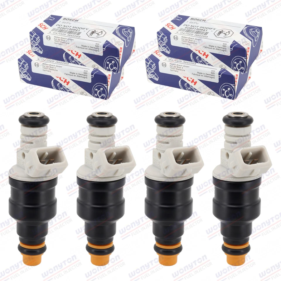 Set of 4 Genuine Bosch Fuel Injectors FITS 1994 FORD ESCORT 1.8L 1.9L 0280150941 Foto 2 de 4