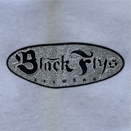 Vintage BLACK FLYS Herren XL Brille Glitzer Logo Rundhals T-Shirt Skate RAR - Bild 17 von 24