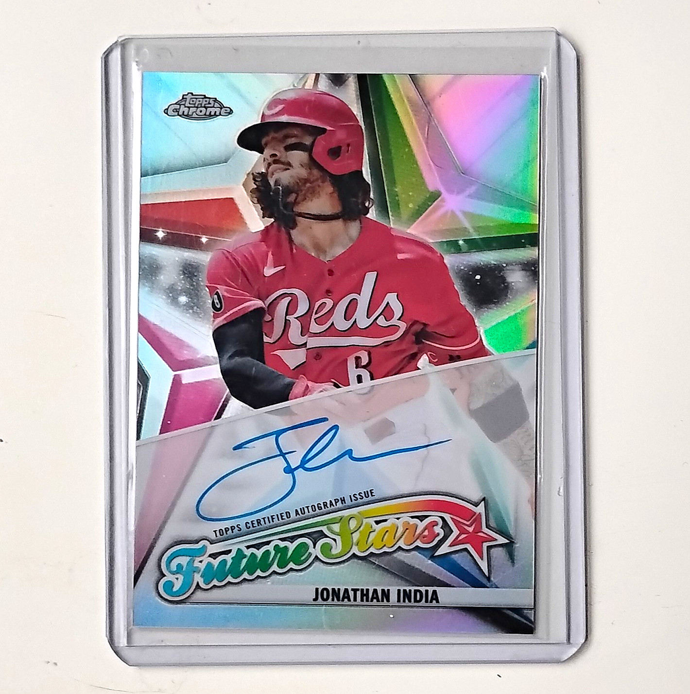Topps 2022 Topps Chrome Jonathan India Reds Future Stars Auto FSA-JI 78/99