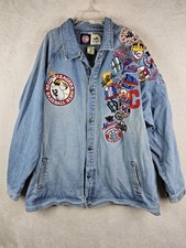 Headgear Negro Leagues Baseball Denim Patches Collector Jacket Size 5XL