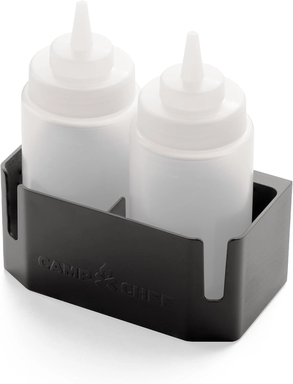 Bottle Caddy - Flat-Top Griddle Accessories Includes 2 Squeeze Bottles and Magne