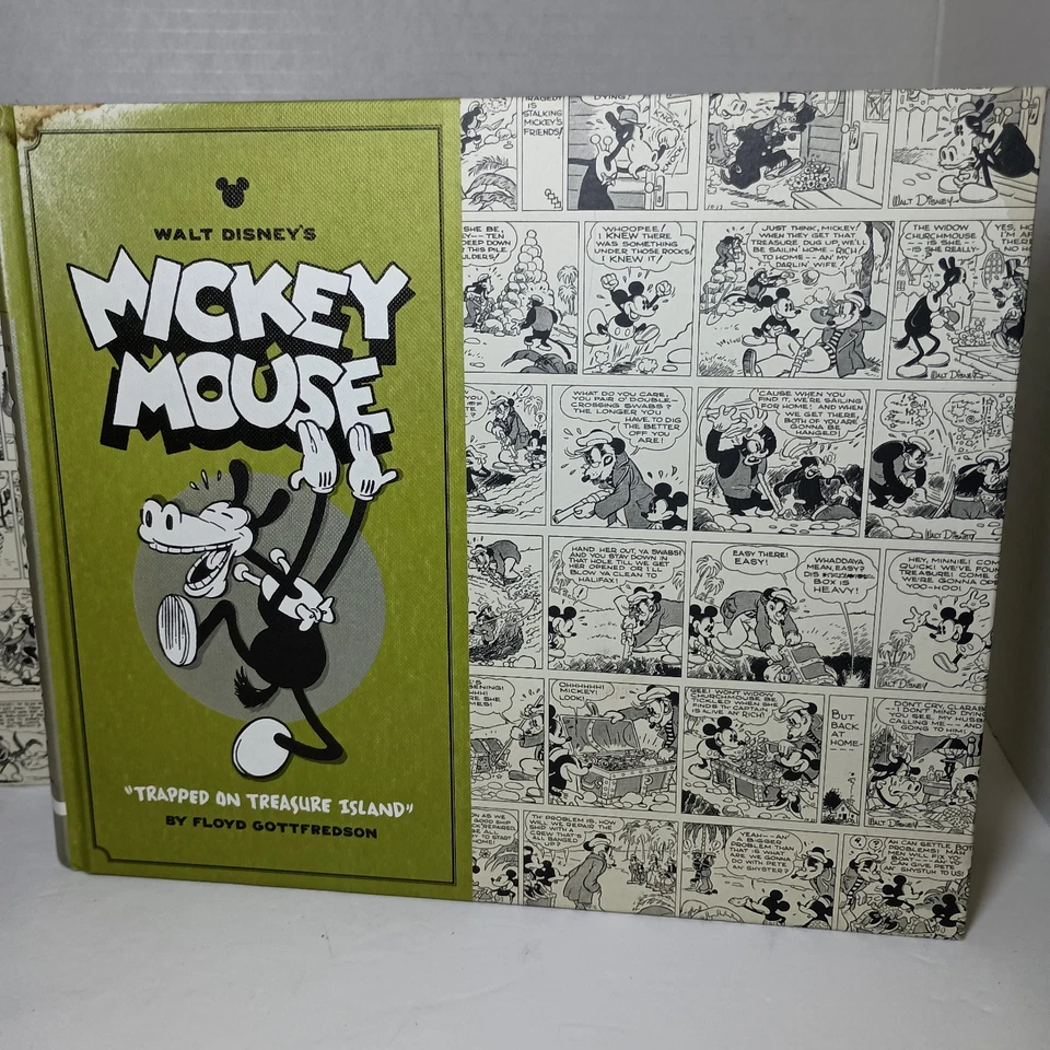 Tiras cómicas de Mickey Mouse de Walt Disney Vol 1&2 HC Floyd Gottfredson Foto 2 de 4