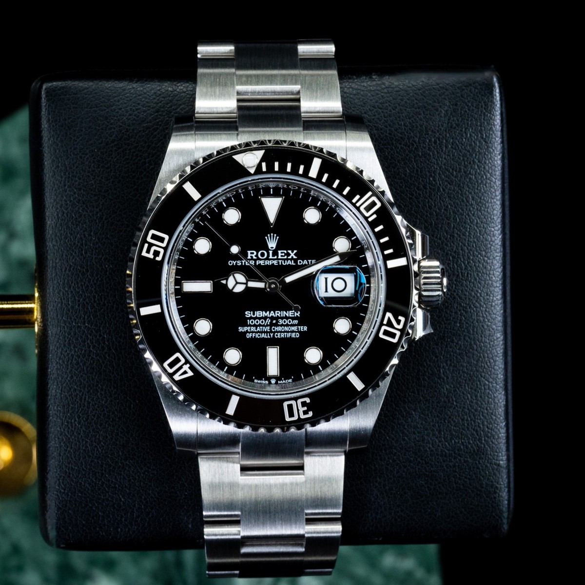 Rolex Submariner 126610LN Silver Oyster Bracelet with Black Bezel
