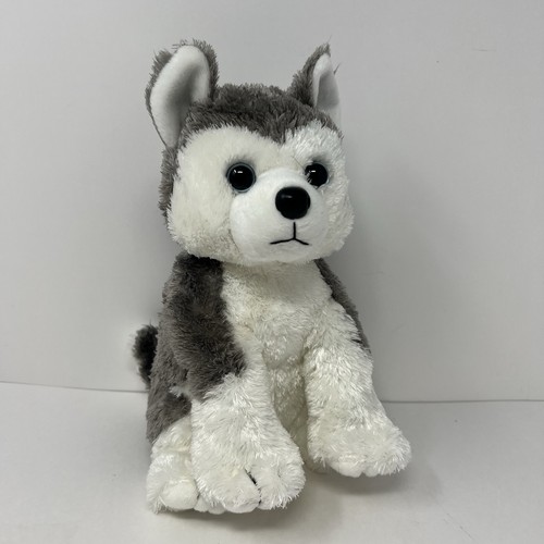 Ty Classic Slush Husky Silky Plush 12" Blue Eyes Stuffed Dog Pup Animal Ty Silk - Picture 8 of 14