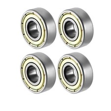 4Pcs Deep Groove Ball Bearing 696ZZ Double Shield 6x15x5mm Carbon Steel
