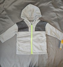 Boys Cat and Jack Zip Up Hoodie 18M Gray