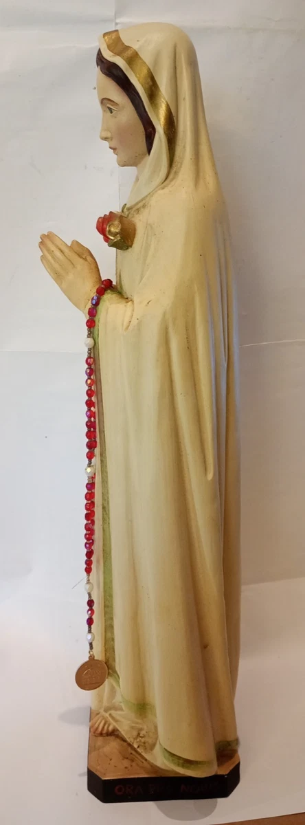 Original Maria Rosa Mystica Statue Madonna 47 cm Dat. 1992 Limitierte Serie 3/79