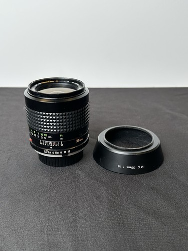 Minolta 35mm f/1.8 MC W. Rokkor Tested - With Hood - Picture 1 of 6