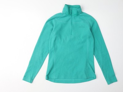 Kathmandu Damen grün Fleece Reißverschluss Pullover Sweatshirt UK 6