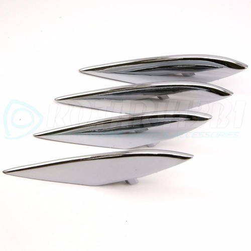 MAZDA RX-8 CORREAS DE GUARDABARROS - CROMADO - TODOS LOS DETALLES DE ALUMINIO ALETAS - JUEGO DE 4 piezas - Imagen 3 de 3