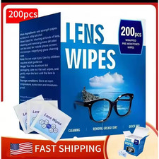 200-Pack Lens Cleaning Wipes - Individually packaged,eyeglass cleaning wipes