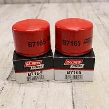 Baldwin B7165 Oil Filter (2 Pack) Spin On Threaded Engine Oil Filters & Gaskets