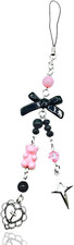 Pink Bear Star Y2K Phone Charm Aesthetic Heart Wing Butterfly Accessories Lanyar