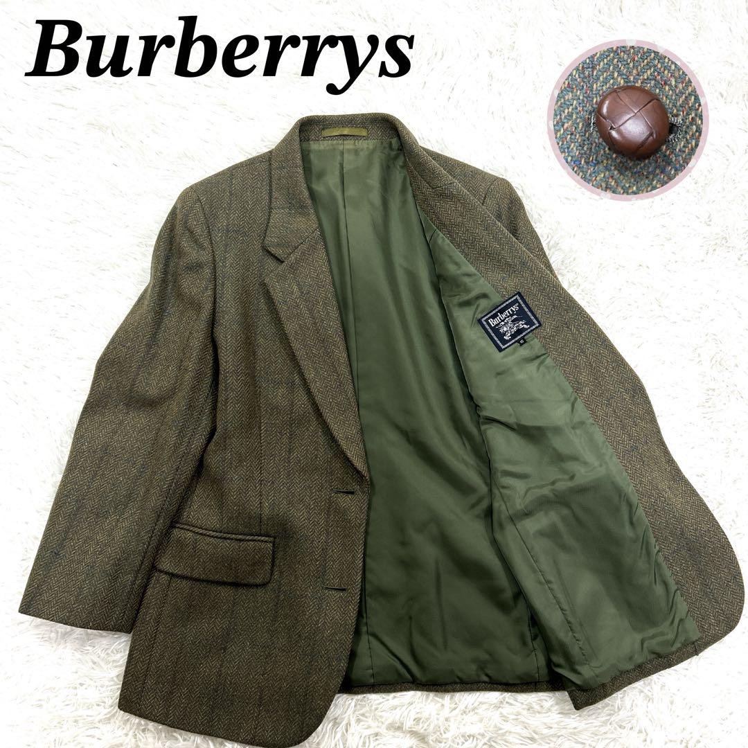 Burberry Walnut Button Helborn Tailored Jacket for Autumn Winter Large Size