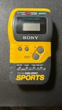 Vintage SONY Walkman Sports FM/AM Radio Yellow SRF-M70 Tested Working
