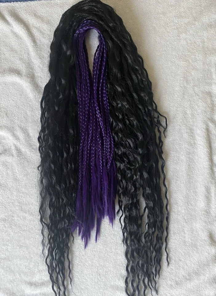 Rastas sintéticas onduladas y trenzadas de 22 pulgadas cabeza completa y doble extremo Foto 2 de 2