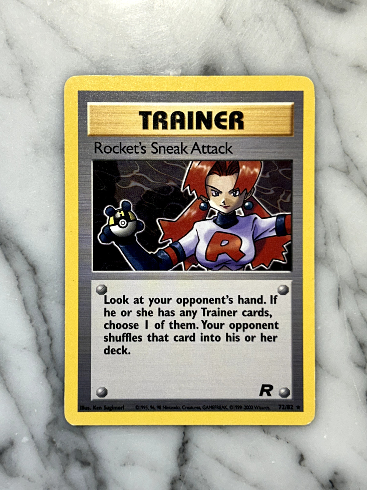 Rocket's Sneak Attack (72) Unlimited Rare Team Rocket 72/82 NM GREAT CONDITION