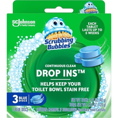 Continuous Clean Toilet Drop In Tablets Prevents Limescale and Stains 3 Count