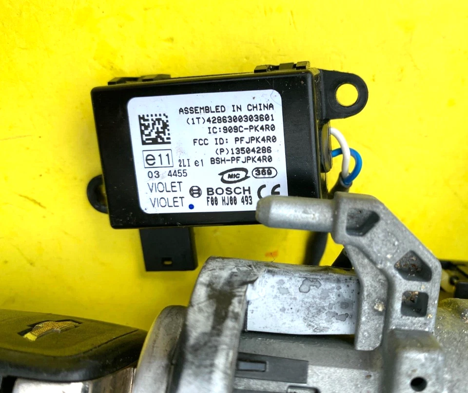 2010-2017 GMC TERRAIN IGNITION SWITCH LOCK W/KEY & IMMOBILIZER OEM 13504286 - Image 3 of 4