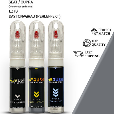 for SEAT CUPRA LZ7S DAYTONAGRAU Touch Up Paint Scratch Remove Repair Kit Set Pen