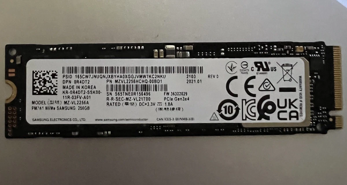 Samsung M.2 Interface 256 GB Solid State Drives for sale | eBay