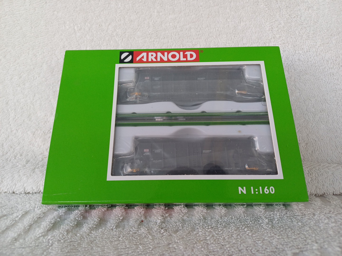 Arnold HN6548 N Gauge SNCF Faoos SGW 4 Axle Coal Hopper Set (2) IV Twin Pack