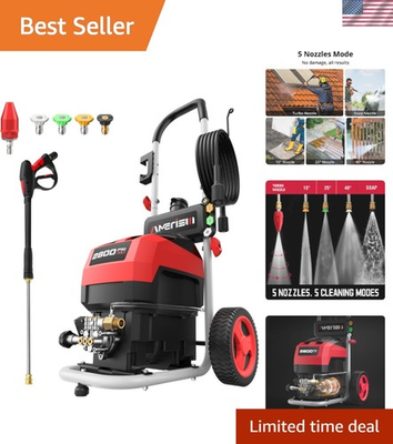 #ad Electric Pressure Washer Max 2800 PSI 2.0 GPM 5 Spray Tips Foam Tank Up... $228.93