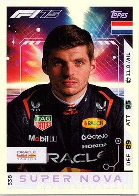 2025 Topps Turbo Attax F1 #338 Max Verstappen Super Nova